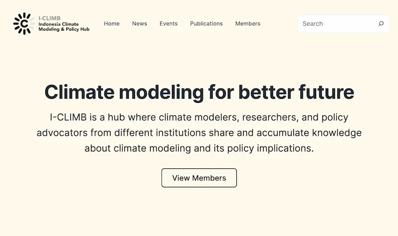 Indonesia Climate Modeling & Policy Hub (I-CLIMB)